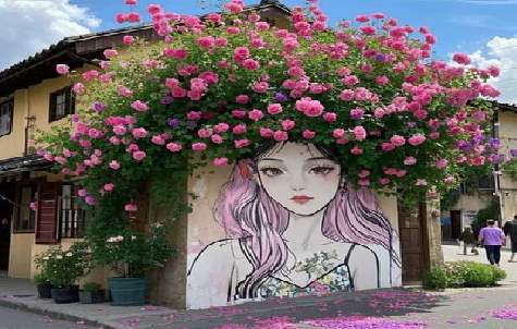 新田怎么设计网红打卡墙绘