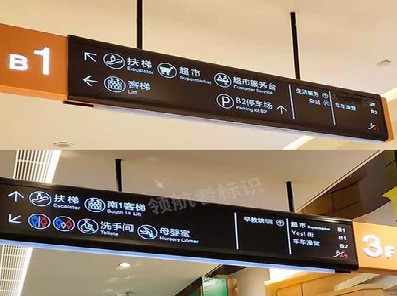 新田如何通过商场标识牌引导客流分布?