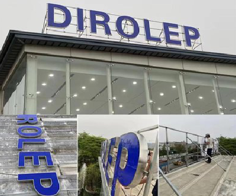 新田楼顶发光字安装的注意事项。